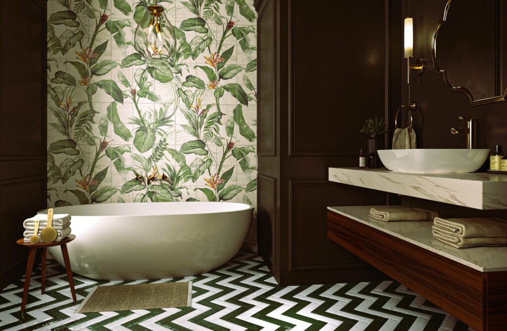 Finishing work in the bathroom