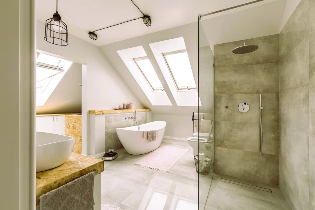 Modern bathroom interior